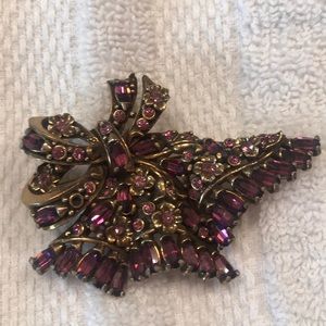 Gold and Purple Broche